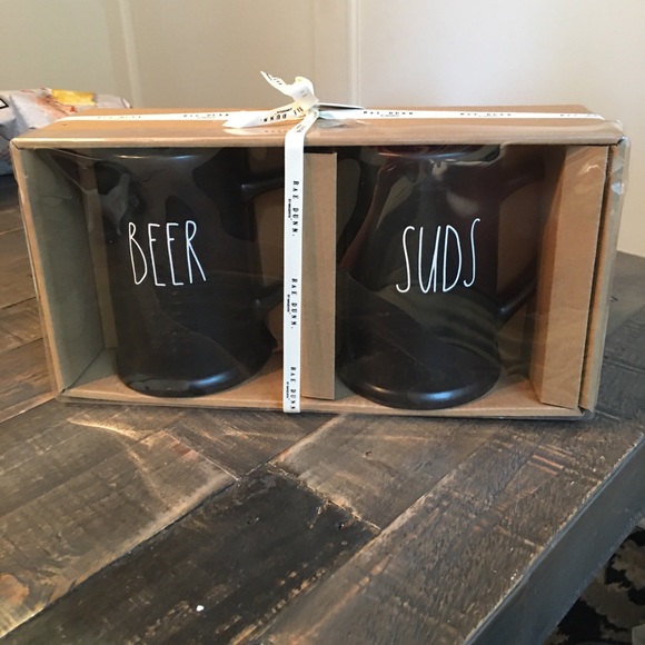 Rae Dunn Other - Rae Dunn Black Beer Suds Stein Gift Set NWT